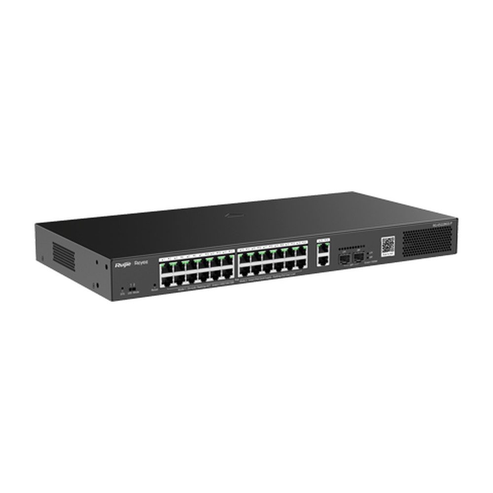 Switch Ruijie RG-ES228GS-P 28-Port Gigabit Managed Switch with 24 PoE+ Ports, 2 RJ45 Ports, 2 SFP Ports