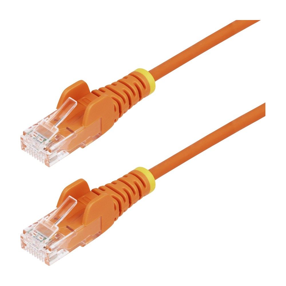 CORDON RESEAU 1M CAT6E TETE METAL ORANGE — photo 2