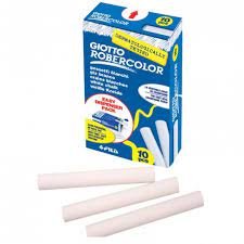 Boite 10 bâtonnets de craie - Blanc