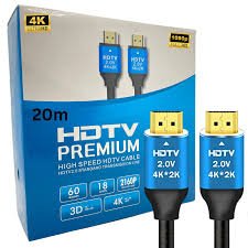 CABLE HDMI/HDMI 20M 4K
