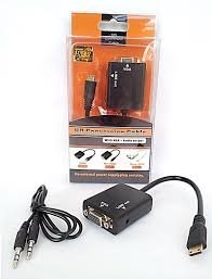 CABLE MINI HDMI TO VGA + AUDIO