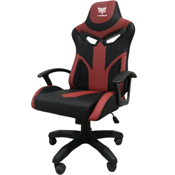 Chaise Gamer Hybrok Fighter Black - Red HGCFBK-R