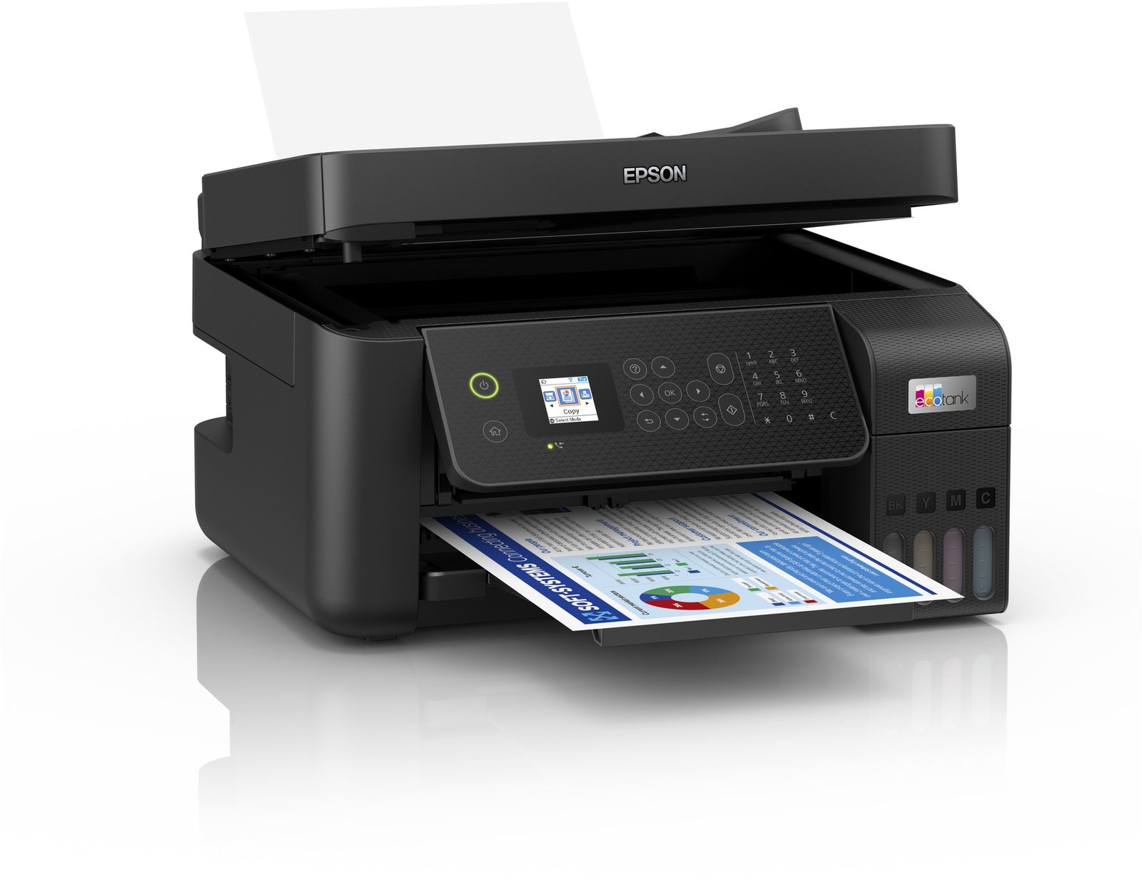 Imprimante Epson EcoTank L5290 Pro Multifonction à réservoirs rechargeables (C11CJ65405)