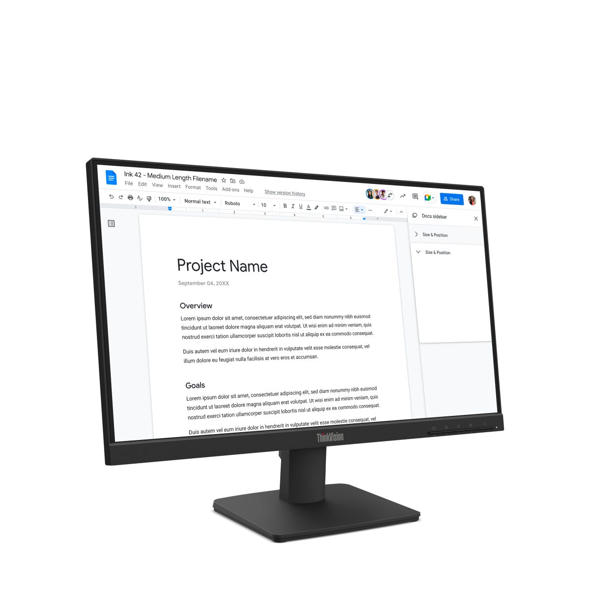 Ecran Lenovo 22" S22-4e Full HD Vga - Hdmi (64CBKAT6EU) — photo 4