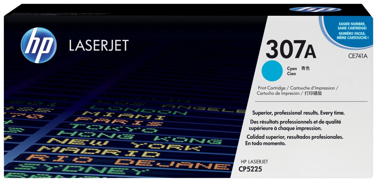 Toner HP 307A CE741A Cyan Digital Print — photo 2