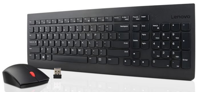 Kit Clavier et souris Lenovo Essential sans fil - Français (4X30M39469)