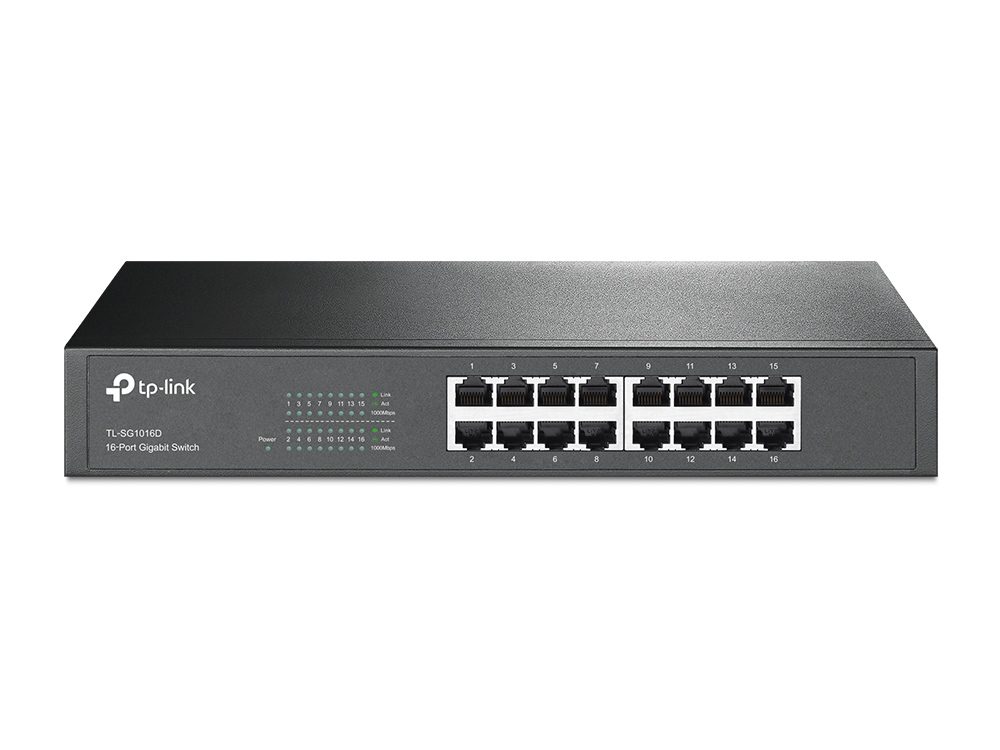 Switch Tp-Link 16 PORTS GIGABIT RACKABLE TL-SG1016D