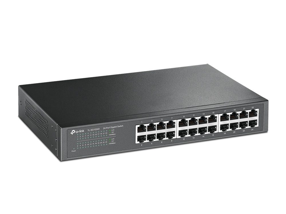 Switch Tp-Link 24P GIGABIT TL-SG1024D Rackable — photo 2