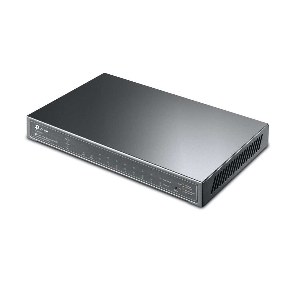 Switch Tp-Link 8 PORTS SMART GIGABIT POE 2 SFP TL-SG2210P — photo 2