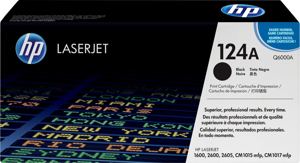 Toner HP 124A Black Q6000A Original