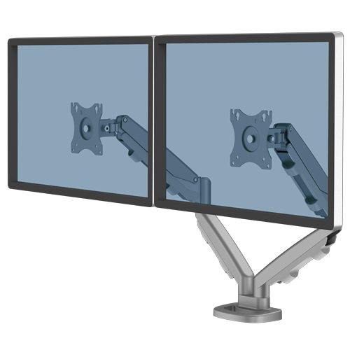 Support Double Ecran Bras porte Fellowes Argent (9683301)