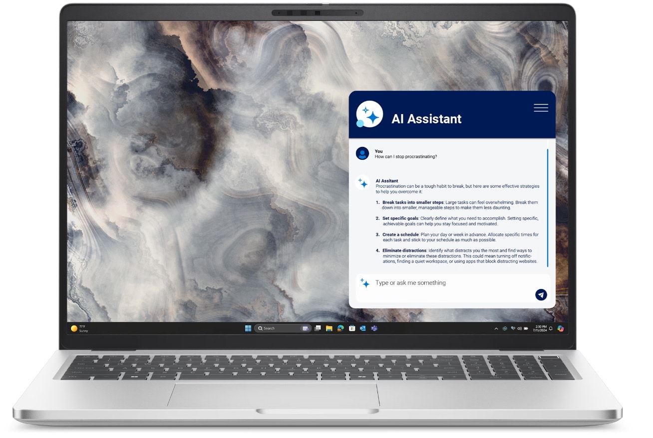 PC Portable Ultra 7 Dell Pro 16 Plus 255U 16" 16Go 512Go SSD DP16P-U7-FD