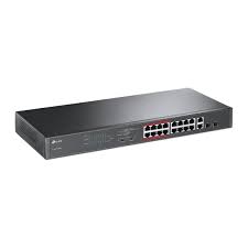 Switch Tp-Link  (TL-SL1218MP) 16 ports PoE+ 10 / 100 Mbps RJ45, 2 ports RJ45 Gigabit et 2 emplacements combo SFP Gigabit