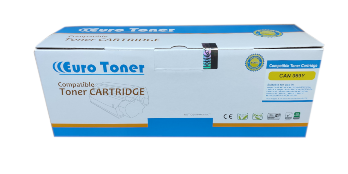 Toner Canon 069 Yellow Adaptable Eurotoner